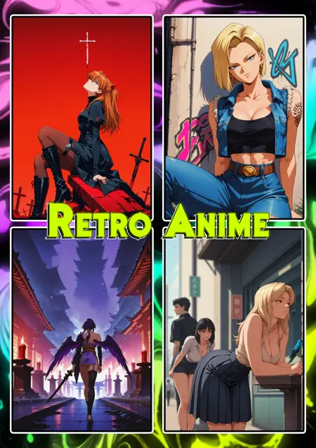 RetroAnime style [ILXL, PonyXL]