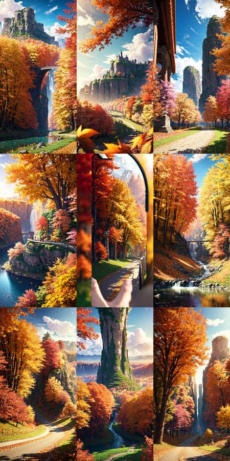 <lora:cheeseDaddys_35:1>masterpiece, best quality, high quality, extremely detailed CG unity 8k wallpaper,landscape with texture ,A place with lots of leaves on the ground and autumn colors,award winning photography, Bokeh, Depth of Field, HDR, bloom, Chromatic Aberration ,Photorealistic,extremely detailed, trending on artstation, trending on CGsociety, Intricate, High Detail, dramatic, art by midjourney