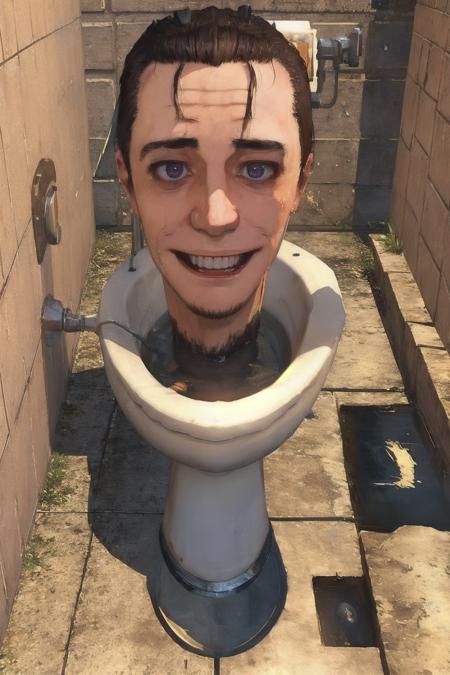 Skibidi male head in toilet female head in toilet