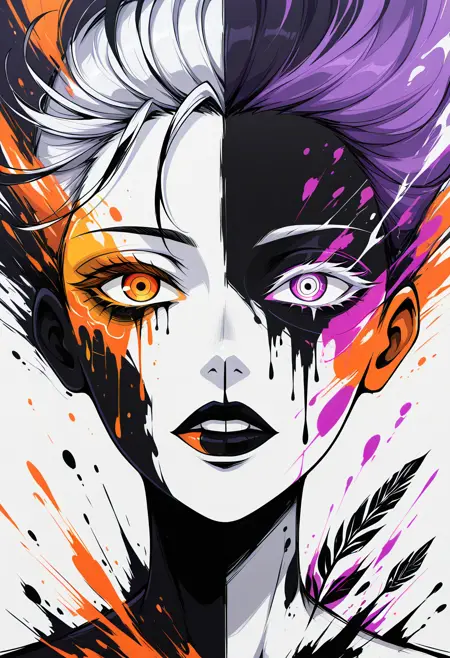 Gilded Expressionism - Abstract art lora style