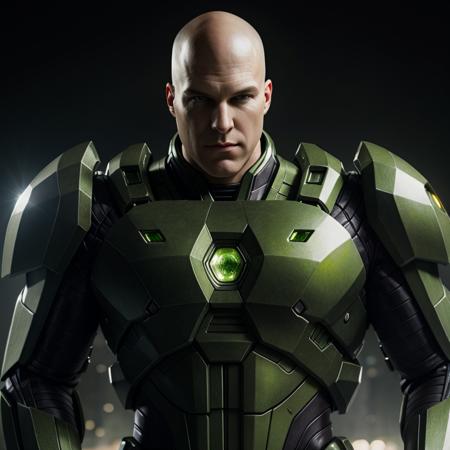 Hyperrealistic art of  <lora:lex luthor SD1.5:1.2>
lex luthor a man in a green and yellow a sophisticated alien battlesuit Warsuit, Extremely high-resolution details, photographic, realism pushed to extreme, fine texture, incredibly lifelike