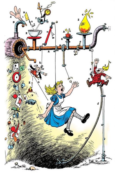 American W. Heath Robinson: Rube Goldberg Illustration Style v1.0