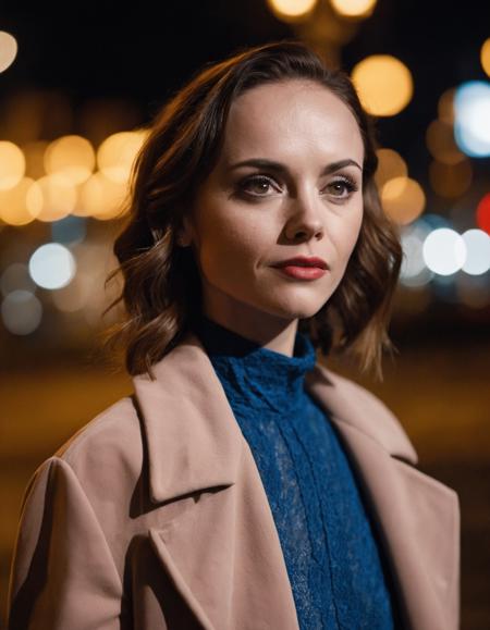 cinematic photo professional fashion close-up portrait photography of a beautiful  (((ohwx woman))) in the city at night, Nikon Z9, bokeh <lora:ricci_lora_sdxl_v1-000008:1> . 35mm photograph, film, bokeh, professional, 4k, highly detailed