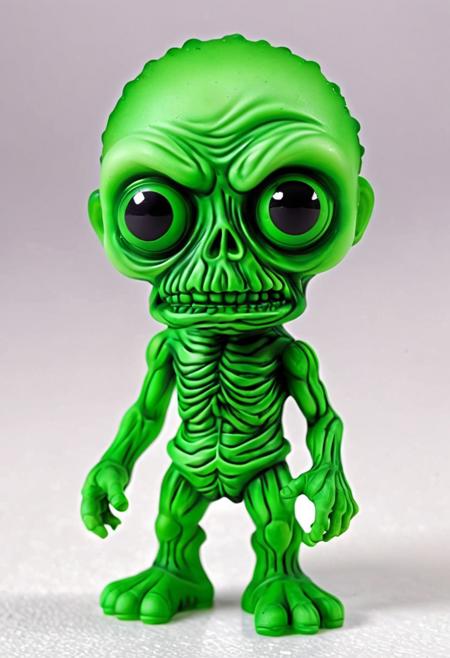 XCYP Art Toy,A little green zombie , japanese sofubi EVA Material, airbrush painted, Artist Design Piece,Award-Winning Lens,Highly Detailed,Ultra High Resolution,32K UHD,Clear Focus,Best Quality,Masterpiece.,