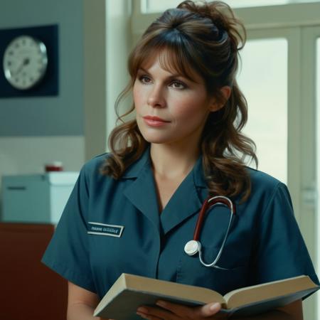 Hyperrealistic art of Perfect Detailed messy hair freckles:0.1
<lora:Noomi Rapace-000002:1.2> Noomi Rapace
a woman in a nurse's uniform holding a book cinematic vintage film style  , Extremely high-resolution details, photographic, realism pushed to extreme, fine texture, incredibly lifelike