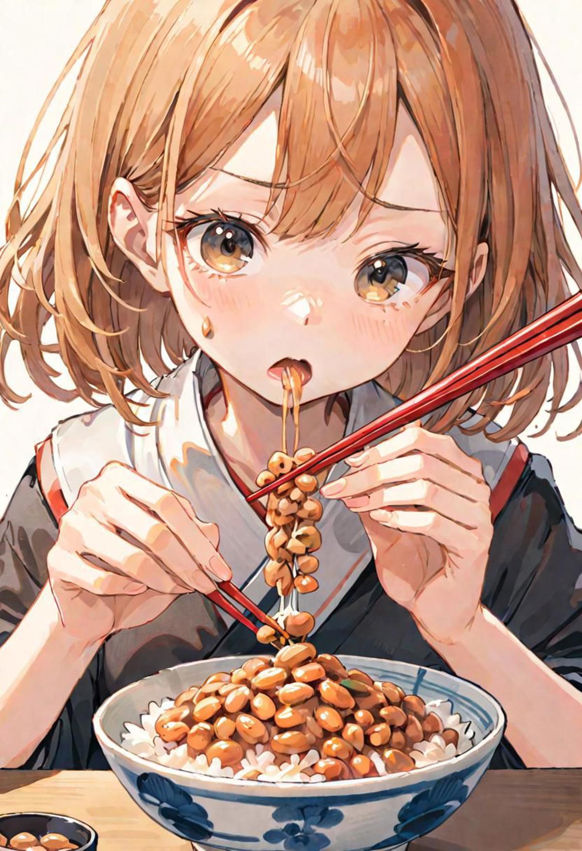 Natto: A Traditional Japanese Food / 納豆: 伝統的な日本の食物 image by tkvier