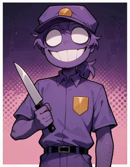 OG Purple Guy / William Afton / Vincent / Man behind the slaughter FNAF / Five Nights at Freddy's pony+1.5+illustrious