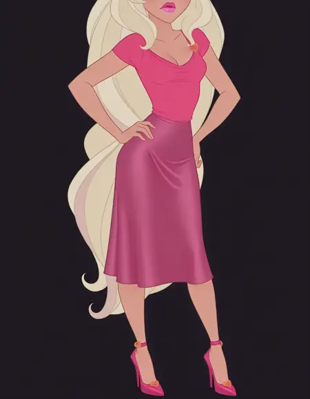 Satin Skirt [Comission]