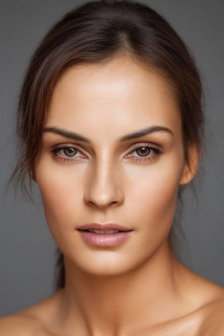 full color face photography of  woman, oiled shiny skin, (focus on face:1),
plain grey background,
masterpiece, best quality, sharp focus, highres 8k uhd, ultra-detailed, rim light, high contrast, HDR,
 <lora:rMadArt3_NoiseOffset:1>    <lora:CR-FamkeJanssen_v10-natinitakira:0.7>