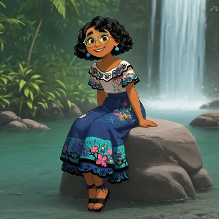 Encanto character pack (Madrigal women only) Mirabel Madrigal, Luisa Madrigal, Isabela Madrigal, Julieta Madrigal, Alma Madrigal, Pepa Madrigal, Dolores Madrigal