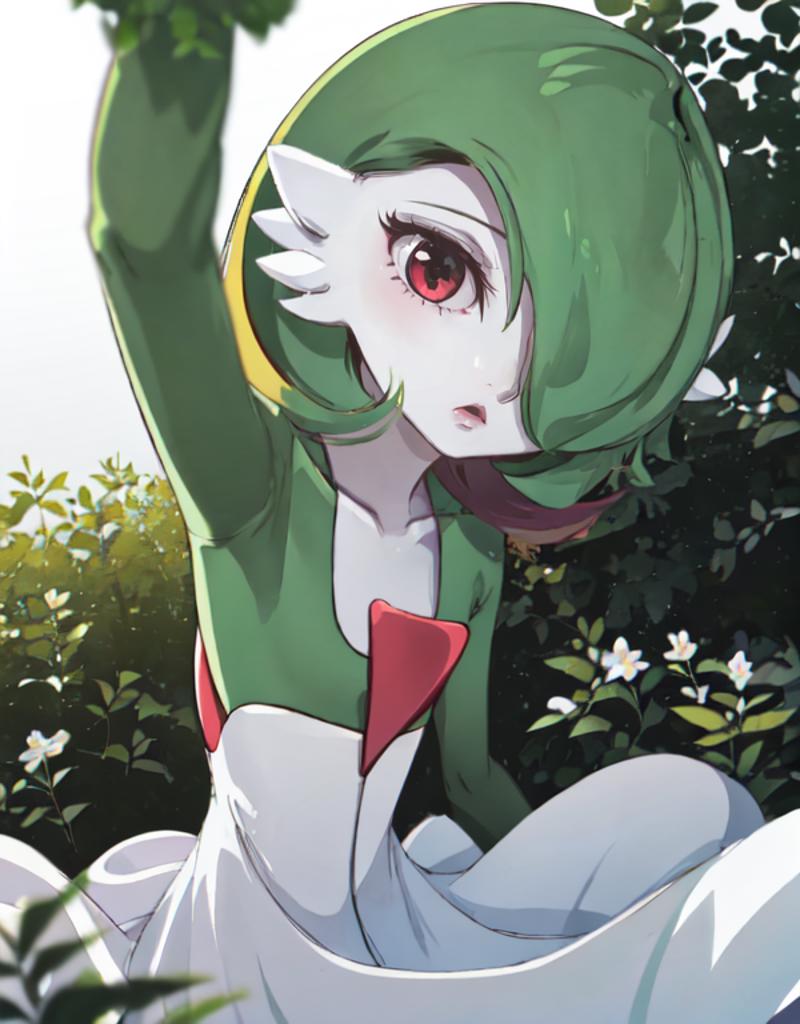 A young girl in a green and red dress with wings and a green hat.