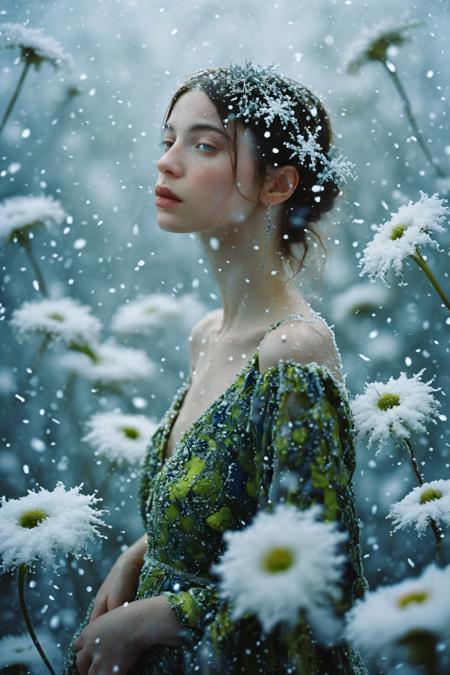 (Soft Lighting Photography by Araminta de Clermont and Polixeni Papapetrou:1.2), award winning, amoeba,
(aesthetic of kinetic art with magnificent atmosphere:0.5), snow, full depth,
futuristic outstanding magnum with remarkable details,
(royal blue and phthalo yellow green colors:0.1), <lora:MJ52:1.0>