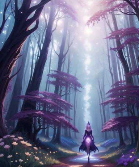 witch, digital painting, dreamlike, intricate details, sharp focus, trending on artstation, art by lois van baarle and loish and ross tran and rossdraws and sam yang and samis arts and artgerm, fairy tales, pixar, disney, dreamworks style, surrounded by magical fairies in a dreamlike forest,