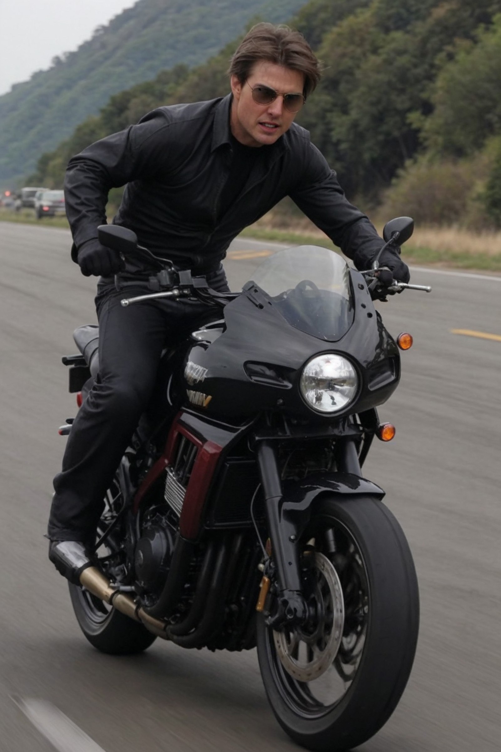 Tom Cruise,Mission Impossible,explosion,chasing motorbike