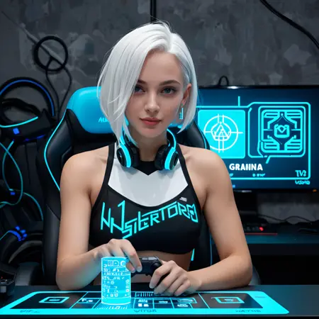 V-Tuber Girl CyberReal Wildcard Pack for ComfyUI (SDXL-Ready)