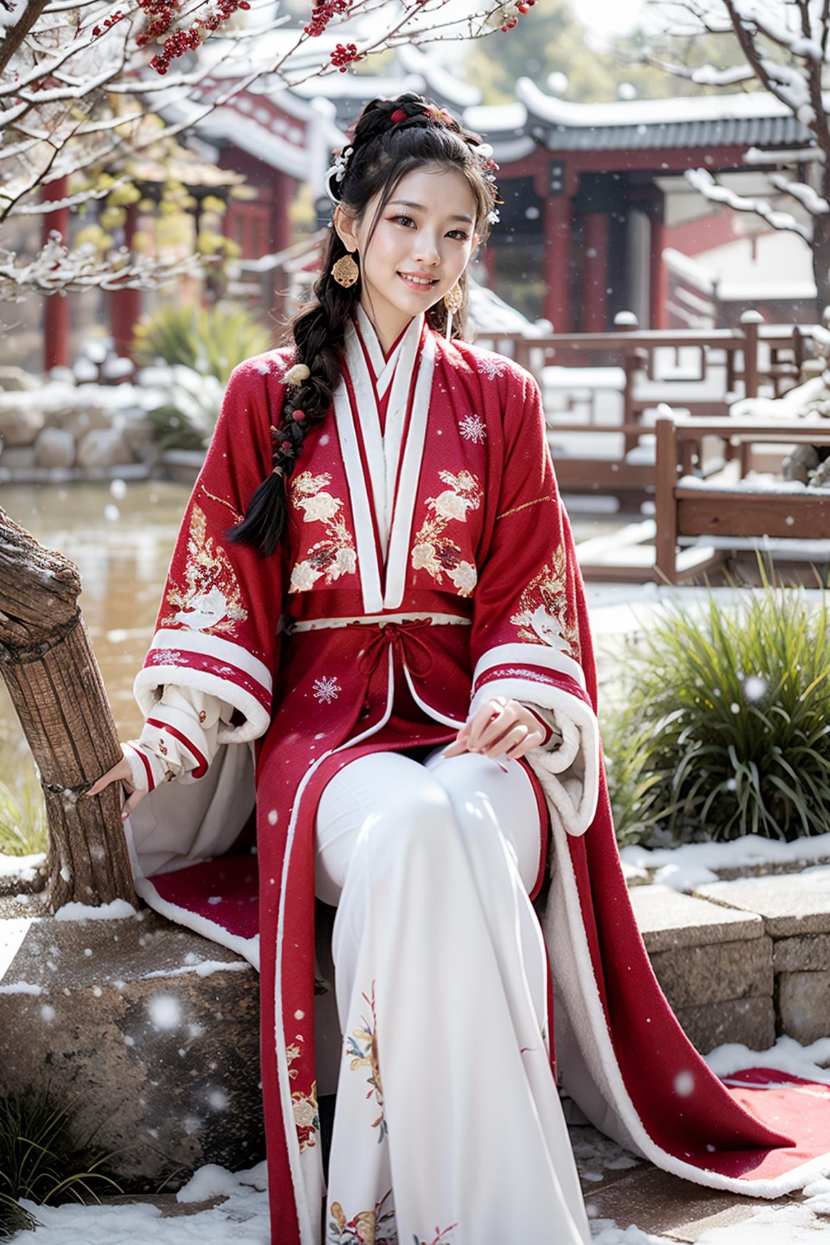Winter Hanfu - Clothing LoRA image by feetie