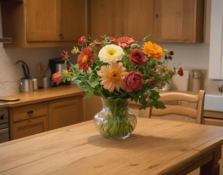 <lora:shift-zero:0.25> (indoor photo of a high-end rustic kitchen:1.1) flowers on table, detailed, 8k, UHD color RAW photo, detail, (Kodak Smile 10MP Digital Camera, ƒ/5.6, ISO 25600, 15mm lens) (sharp focus:1.1), NurLens photography <lora:nurlens_SDXL_V0.1:0.3> <lora:offset_0.2:-0.1>
Negative prompt: (Watermark, worst quality, low quality, normal quality, lowres, low details, oversaturated, undersaturated, overexposed, underexposed, grayscale, bw, bad photo, bad photography, bad art:1.1)
Steps: 40, Sampler: DPM++ 2M Karras, CFG scale: 16, Seed: 2497728781, Size: 1152x896, Model hash: 9c27a604a3, Model: juggernautXL_version1, ADetailer model: face_yolov8n.pt, ADetailer confidence: 0.35, ADetailer mask only top k largest: 1, ADetailer mask min ratio: 0.001, ADetailer dilate/erode: 4, ADetailer mask blur: 24, ADetailer denoising strength: 0.42, ADetailer inpaint only masked: True, ADetailer inpaint padding: 32, ADetailer use inpaint width/height: True, ADetailer inpaint width: 1140, ADetailer inpaint height: 1140, ADetailer use separate sampler: True, ADetailer sampler: DPM++ 2M Karras, ADetailer version: 23.8.0, Lora hashes: "shift-zero: aaab3ceeac5f, nurlens_SDXL_V0.1: d44f59221620, offset_0.2: 8e3e833226b3", Dynamic thresholding enabled: True, Mimic scale: 5.5, Separate Feature Channels: True, Scaling Startpoint: ZERO, Variability Measure: STD, Interpolate Phi: 1, Threshold percentile: 98, Mimic mode: Half Cosine Up, Mimic scale minimum: 4.5, CFG mode: Half Cosine Up, CFG scale minimum: 4.5, Version: v1.5.1