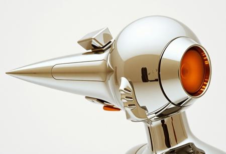 Avant-garde , 1970s futurism, chrome and gold