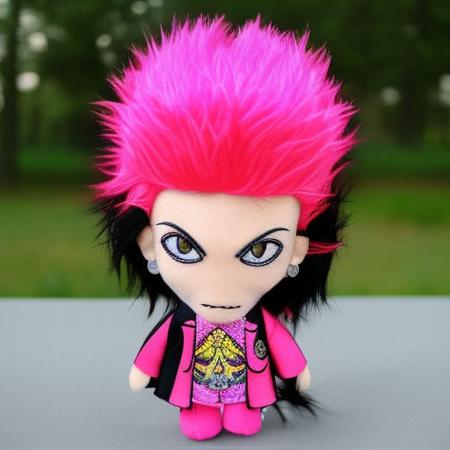 tarot card flamboyant magenta hair ring lighting cinematic ohio flag plushiedsk