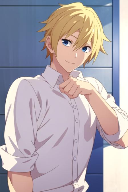 shinichi_katori blonde hair blue eyes