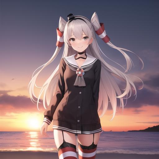 天津风-舰队收藏（Amatsukaze-Kantai Collection） image by King_Dong