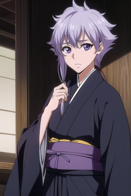 isanekotetsu, <lyco:isanekotetsuv2-lyco-nochekaiser:1>,
isane kotetsu, short hair, braid, purple hair, (purple eyes:1.1), hair braid,
BREAK long sleeves, japanese clothes, kimono, haori, black kimono, hakama, black hakama,
BREAK indoors,
BREAK looking at viewer, (cowboy shot:1.5),
BREAK <lyco:GoodHands-beta2:1>, (masterpiece:1.2), best quality, high resolution, unity 8k wallpaper, (illustration:0.8), (beautiful detailed eyes:1.6), extremely detailed face, perfect lighting, extremely detailed CG, (perfect hands, perfect anatomy),