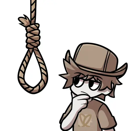 Man looking at Noose | Meme [ILLUSTRIOUS] by Mlaofmd