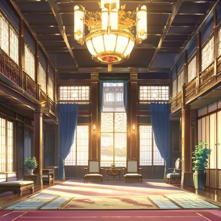 anime screencap in mnst artstyle of a palace interior, hd, 4k, high-quality