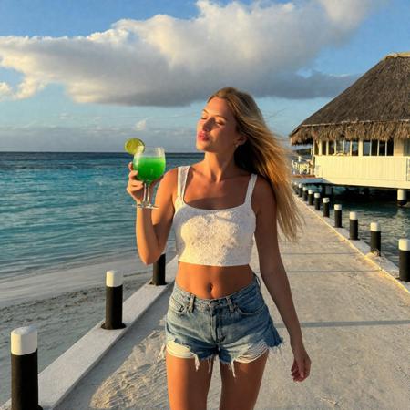 Holding glass / woman with a drink V1