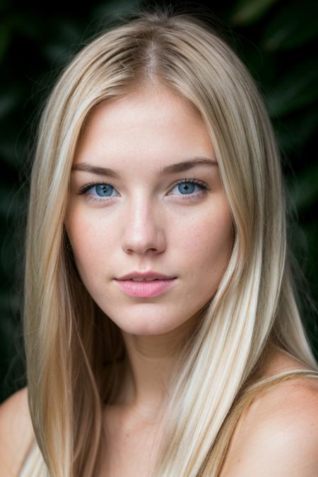 RAW photo of  psjwl,portrait, blonde, straight hair,  (high detailed skin:1.2), 8k uhd, dslr, soft lighting, high quality, film grain, Fujifilm XT3 , <lora:psjwl:1>