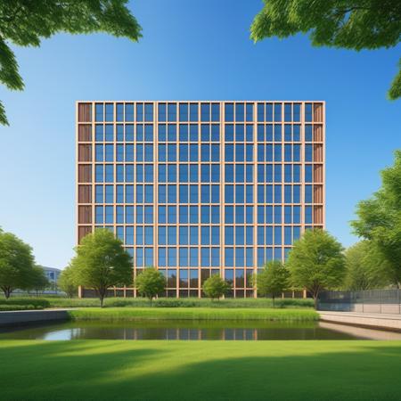 (masterpiece), best quality,8K,no humans, outdoors,
chanyeyuan,industrial park,
building, scenery,blue sky, city,(grass:0.7), day,(tree:0.6),water,window, <lora:ZSIndustrialParkV1.0-000046:0.5>