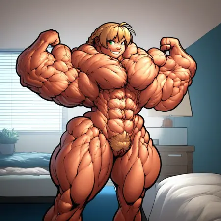 muscular girl Kira by ayanamifan