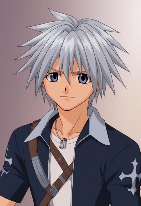 Haru Glory 1boy 1male Anime Silver hair Silver eyes