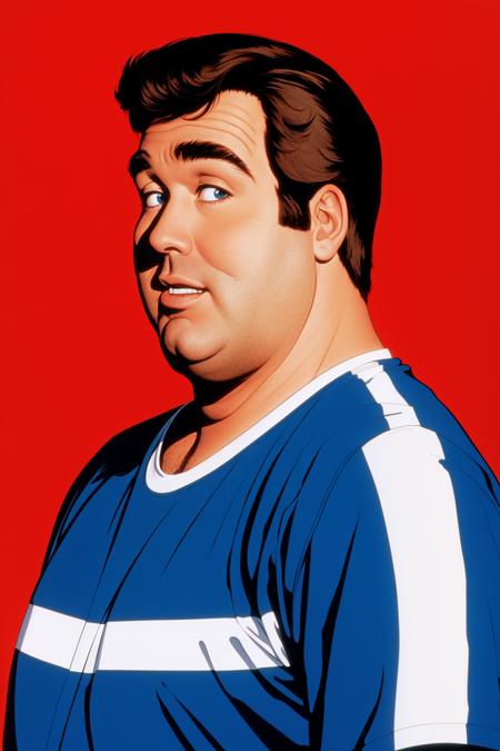 John Candy, Simple background ,<lyco:JohnCandy-V1-000020:1.0>