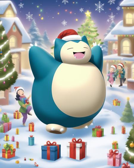 Snorlax at christmas party
 <lora:snorlax_v3_1:0.8>