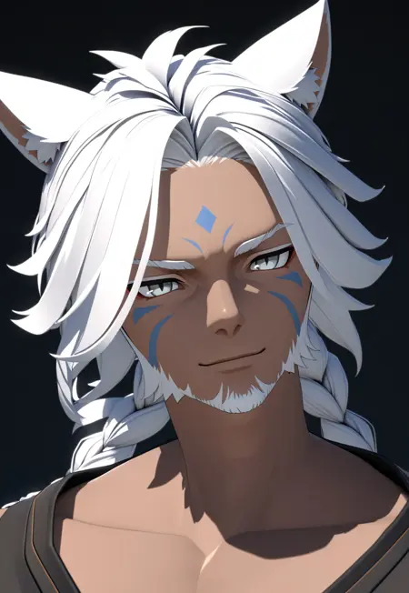 Face 2 Male Miqo RE:MIX Pony/Flux/XL/1.5 - SDXL