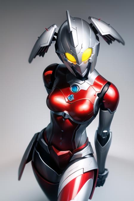 Best quality, masterpiece,
1girl, <lora:Marie:0.65>, UltraMarie, armor, glowing, glowing_eyes, helmet, mecha, robot, twintails, yellow_eyes, realistic, (medium breasts:1.1), solo,