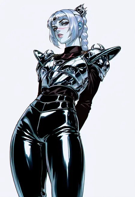 Chrome - inspired by Hajime Sorayama - Style IllustriousXL - Noob LORA