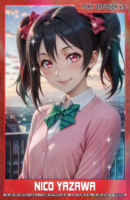 KizukiAi - Love Live! - Yazawa Nico [Pony Diffusion XL V.6] v1.0 [Pony Diffusion V.6]