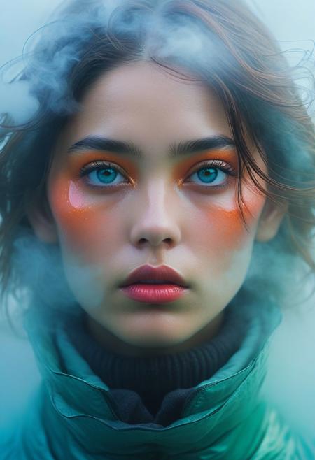 (Portrait by Takashi Kijima and Lisa Barnard:1.2), award winning, Barioth , (aesthetic of hyperpop art with rippling atmosphere:0.5), fog, total clarity, f/1.4, symmetry and balance, avant-garde sublime opus magnum with splendid details, (salmon and phthalo turquoise colors:0.1), <lora:MJ52:0.7>
(Faye Wray:1.3), , 100mm f/2.8 macro lens, 
 , highly detailed,byJocelyn Hobbie and Charles Dwyer, Triadic color guide,Leica Q2 with Summilux 28mm f/1.7 ASPH, ,clear face, Ultra High Resolution, wallpaper, 8K,Rich texture details, hyper detailed, detailed eyes, detailed background, dramatic angle, epic composition, SimplepositiveXLv1 (masterpiece, high quality, ),, solo, model photoshoot, (black theme:1.1), a stylish girl,