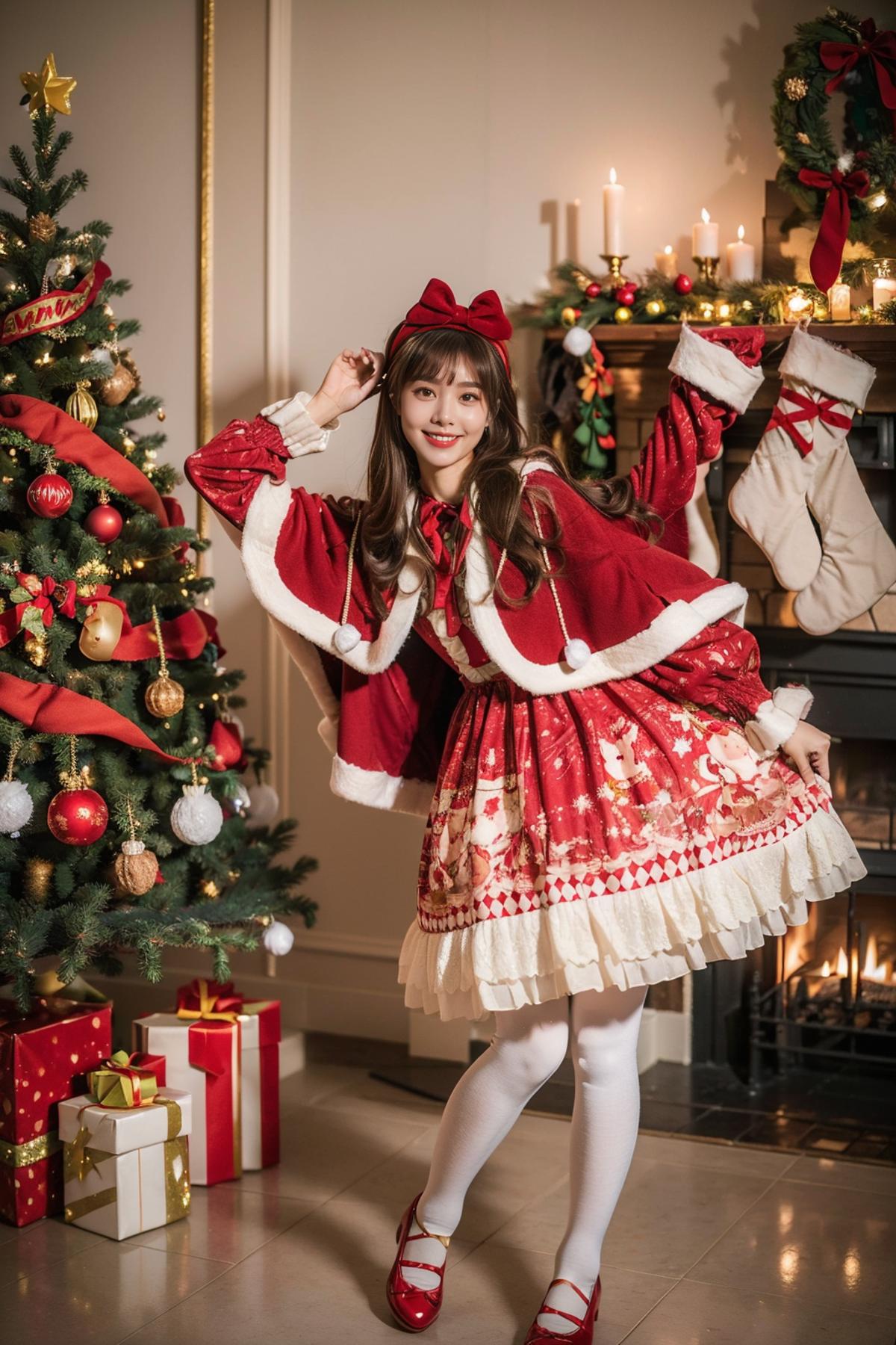 [Realistic] Christmas dress | 圣诞小裙几 image by cyberAngel_