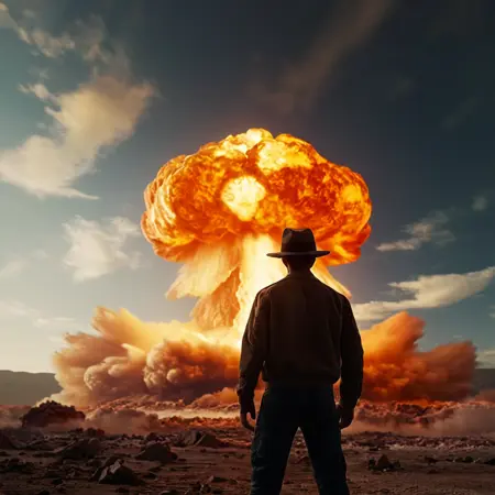 Nuclear Explosion cinematic style XL