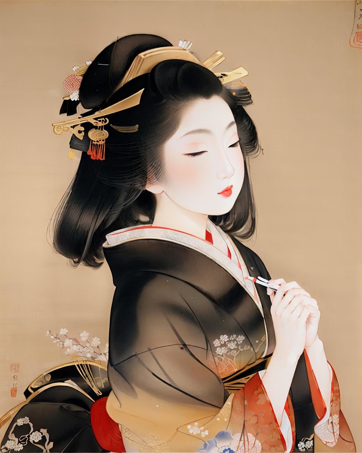 Uemura-Shoen(Nihonga) 上村松園 (日本膠彩畫) image by oosayam