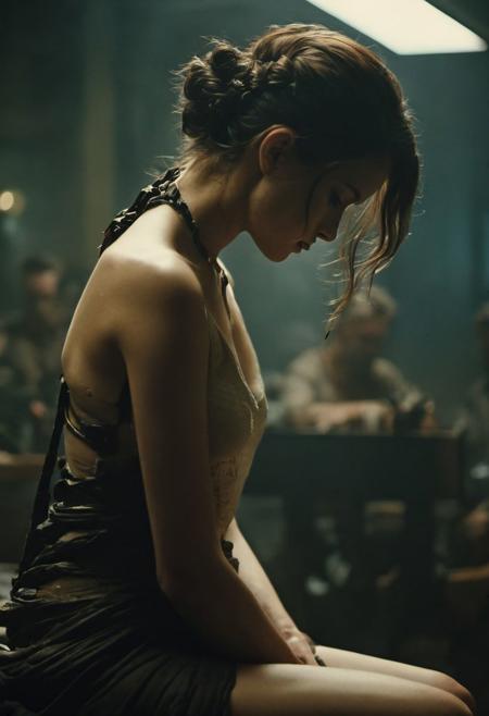 TWbabeXL01, NSFW, photography best quality, cinematic still, filmed by [David Fincher], therapy session, day, wide-angle shot, 35mm by Russ Mills, photo by Ashraful Arefin, Anna Nemoy, a sculpture by Antonio Canova