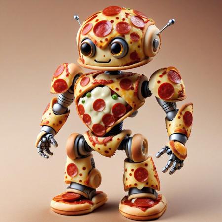 pizzasdx, core_9, score_8_up, score_7_up, score_6_up, score_5_up, score_4_up score_9,score_8_up, chibi robot made of pizza, no humans