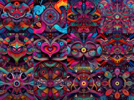 p4a psychedelic infinite love <lora:p4a_glow_v1_b-lora-e20:1>