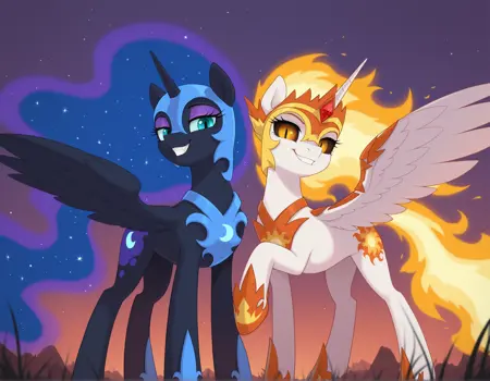 My Little Pony/MLP G4: Daybreaker and Nightmare Moon