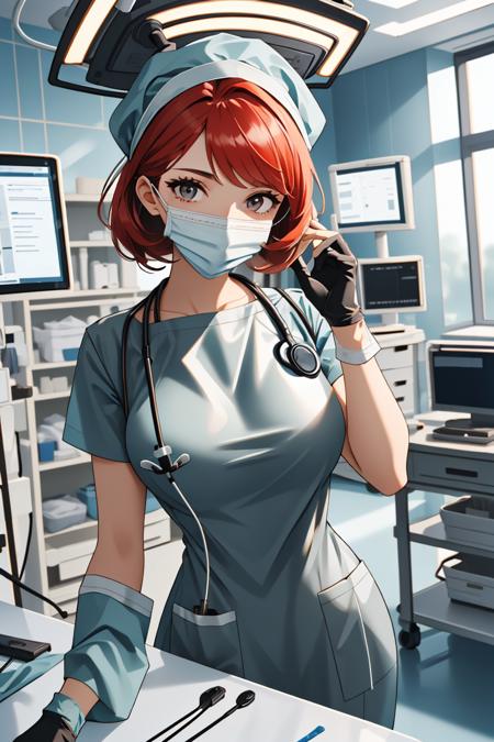 Rubber Uniform Surgeon Outstretching Arm v1.0