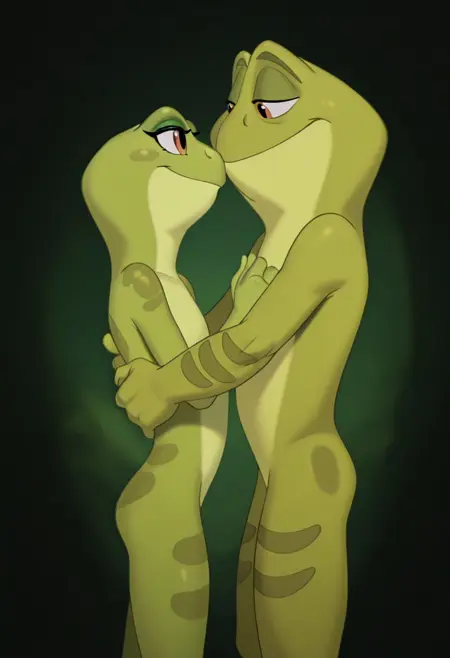 Tiana and Naveen (Frogs)