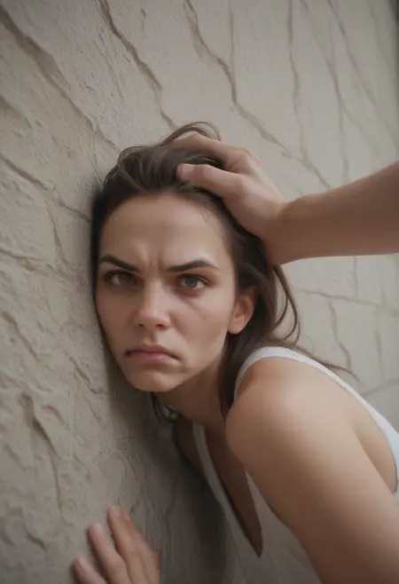Face Pushed Against Wall - Pony